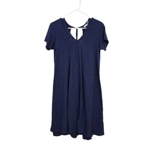 Wilt Women's V-neck Cutout Back Trapeze Shirt Dress - XS